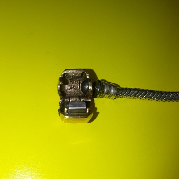 Pandora 14k  & (925) charm bracelet - Picture 5 of 7